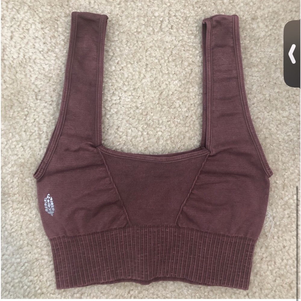 NWOT - Free People Good Karma Square Neck Bra - Size XS/SM Brown - Picture 4 of 8